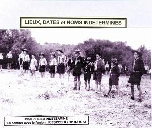 SCOUTS DE FRANCE 1ERE GROUPE BAYARD 1948 1954 N0110